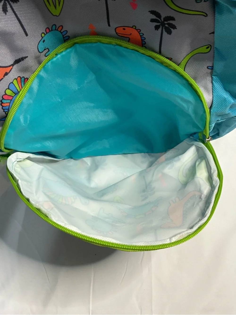 Kids Dinosaur Backpack Blue Green Gray School Preschool Book Bag